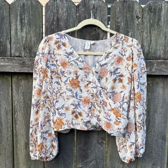 Joie Tops - Joie Floral Wrap Blouse / Small‎